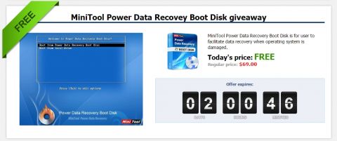 MiniTool Power Data Recovey Boot Disk giveaway